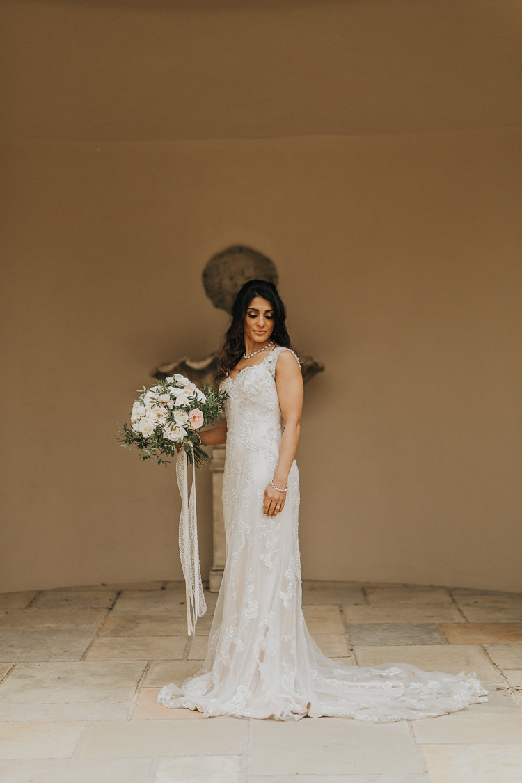 Enzoani Lace Dress Gown Train Bride Bridal Natural Elegance Asian Fusion Wedding Ideas http://liannegrayphotography.com/