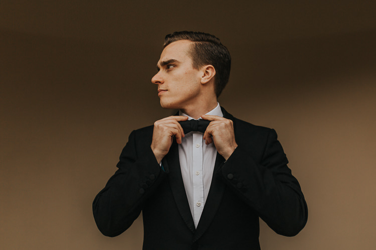 Groom Tuxedo Bow Tie Suit Natural Elegance Asian Fusion Wedding Ideas http://liannegrayphotography.com/