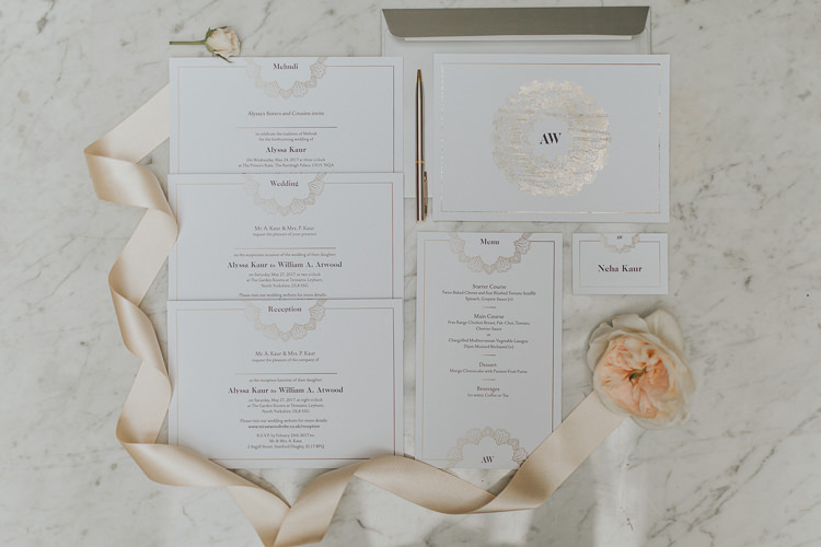 Metallic Stationery Invites Invitations Natural Elegance Asian Fusion Wedding Ideas http://liannegrayphotography.com/