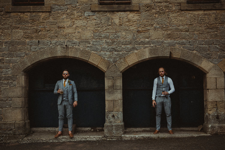 Check Suit Groom Groomsman Waistcoat Eclectic Kitsch Retro Fete Wedding http://www.belleartphotography.com/