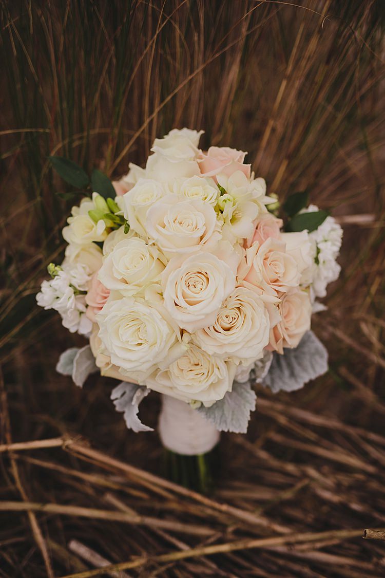 Roses Bouquet Magical Wedding Ceremony Beneath An Oak Tree Florida http://stephaniew.com/