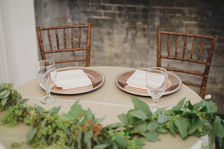 Place Settings Table Decor Magical Wedding Ceremony Beneath An Oak Tree Florida http://stephaniew.com/