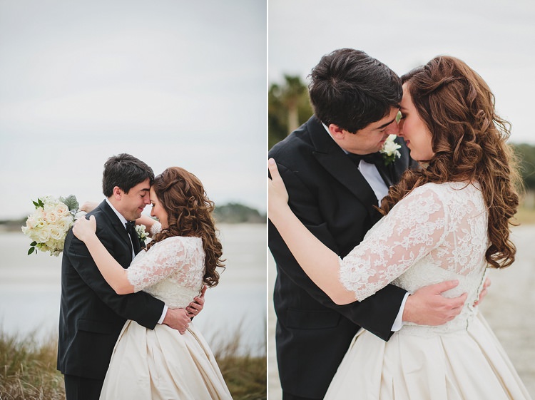 Bride Groom Embrace Magical Wedding Ceremony Beneath An Oak Tree Florida http://stephaniew.com/