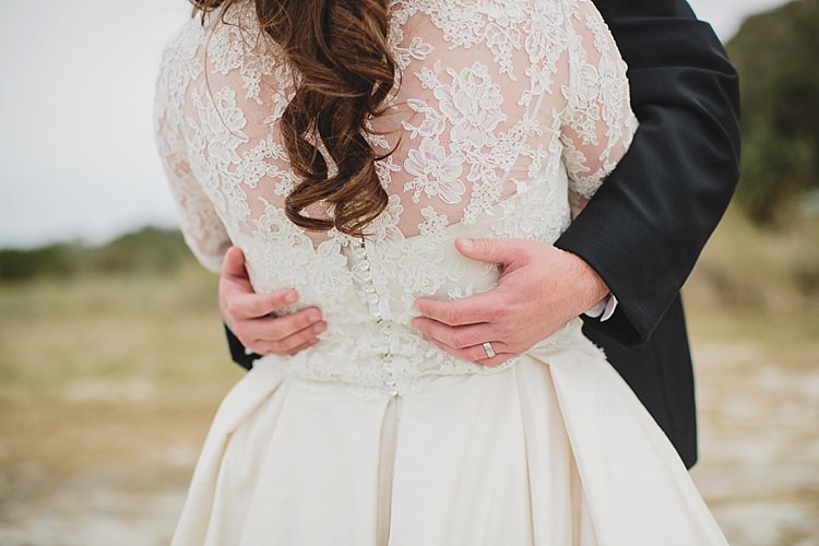Bride Lace Dress Sleeves Magical Wedding Ceremony Beneath An Oak Tree Florida http://stephaniew.com/