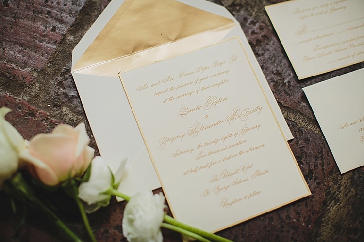 Stationery Calligraphy Magical Wedding Ceremony Beneath An Oak Tree Florida http://stephaniew.com/