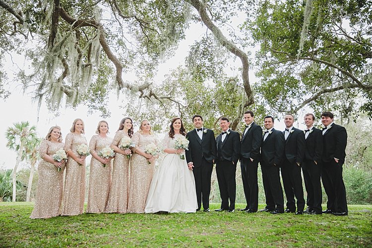 Bridal Party Magical Wedding Ceremony Beneath An Oak Tree Florida http://stephaniew.com/