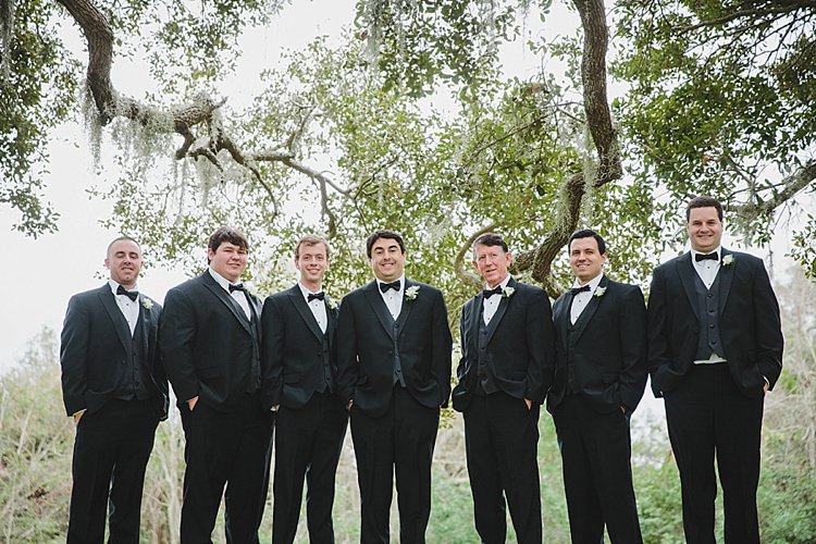 Groomsmen Magical Wedding Ceremony Beneath An Oak Tree Florida http://stephaniew.com/