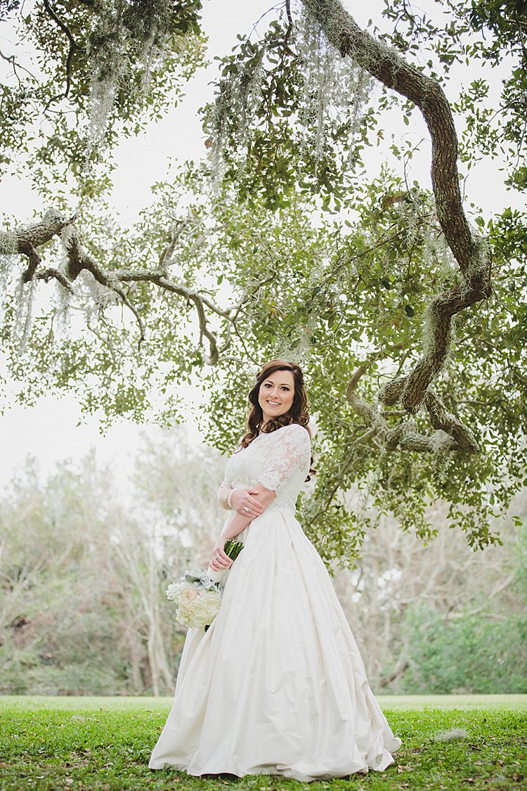 Bride Magical Wedding Ceremony Beneath An Oak Tree Florida http://stephaniew.com/