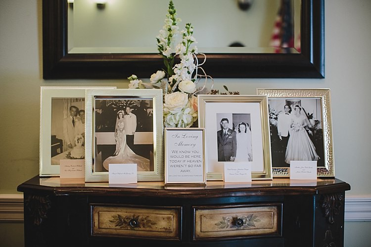 Family Photographs In Memory Magical Wedding Ceremony Beneath An Oak Tree Florida http://stephaniew.com/