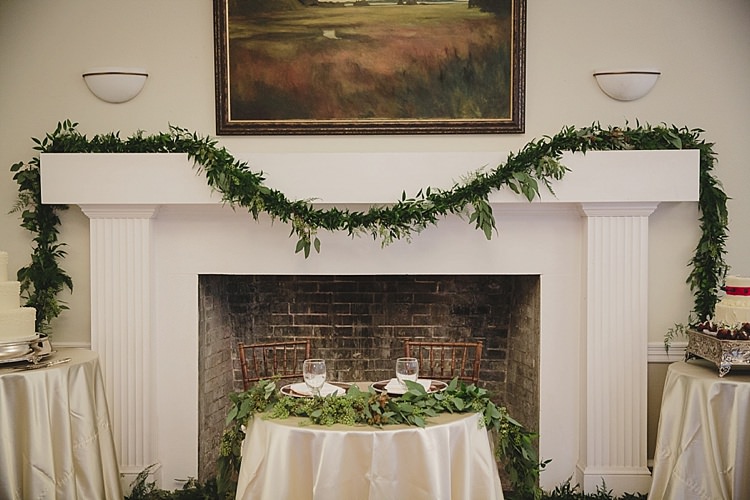 Sweetheart Table Greenery Decor Magical Wedding Ceremony Beneath An Oak Tree Florida http://stephaniew.com/