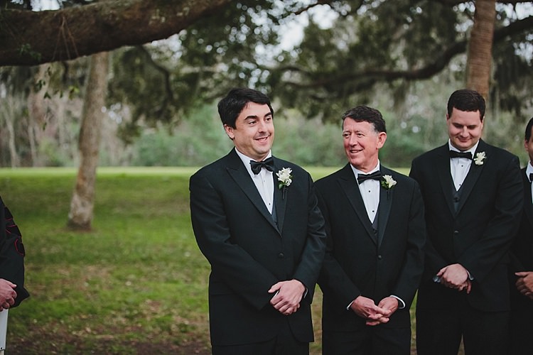Groomsmen Magical Wedding Ceremony Beneath An Oak Tree Florida http://stephaniew.com/