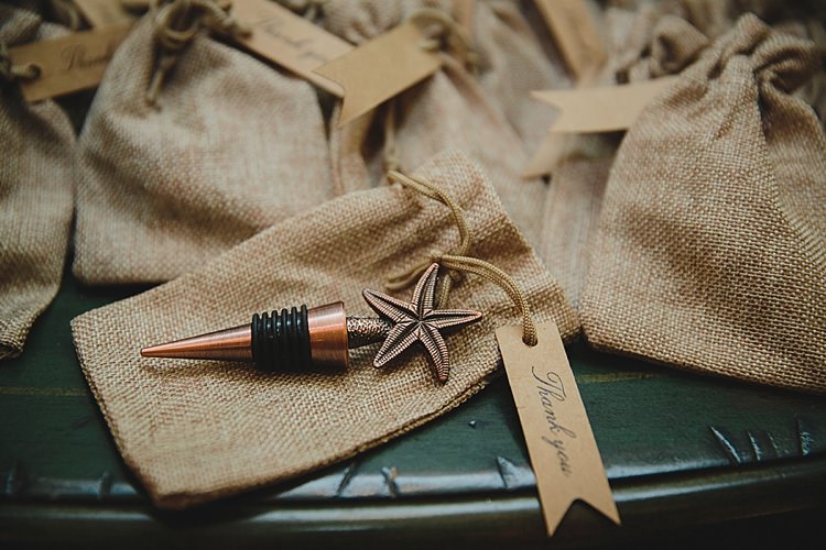 Favours Bottle Stopper Magical Wedding Ceremony Beneath An Oak Tree Florida http://stephaniew.com/