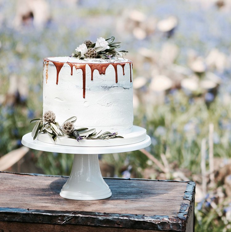 Buttercream Drip Cake Floral Rustic http://dmbaker.co.uk/