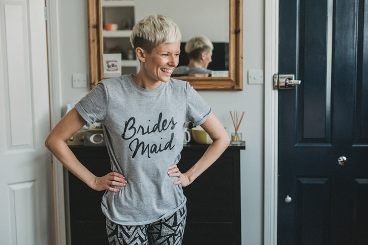 Bridesmaid T Shirt Cool Indie City Wedding Leather Jackets Dinosaurs http://www.charlottehuphotography.co.uk/