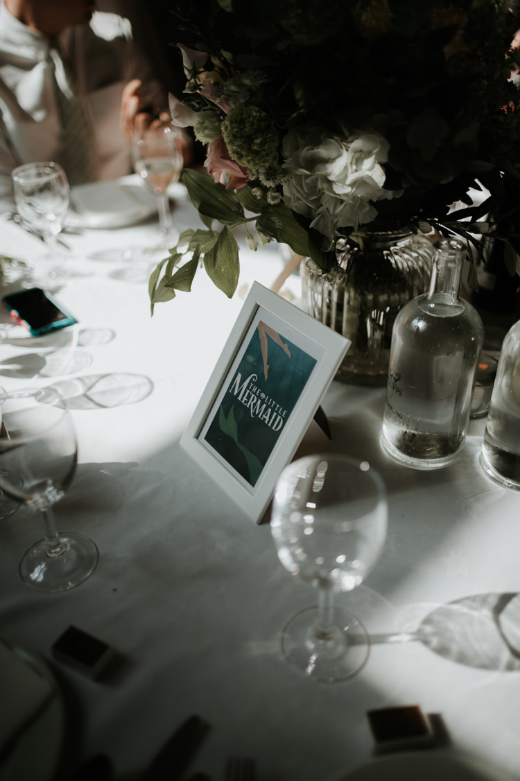 Film Table Names Modern Rose Gold Barn Wedding https://www.paulfullerkentphotography.com/