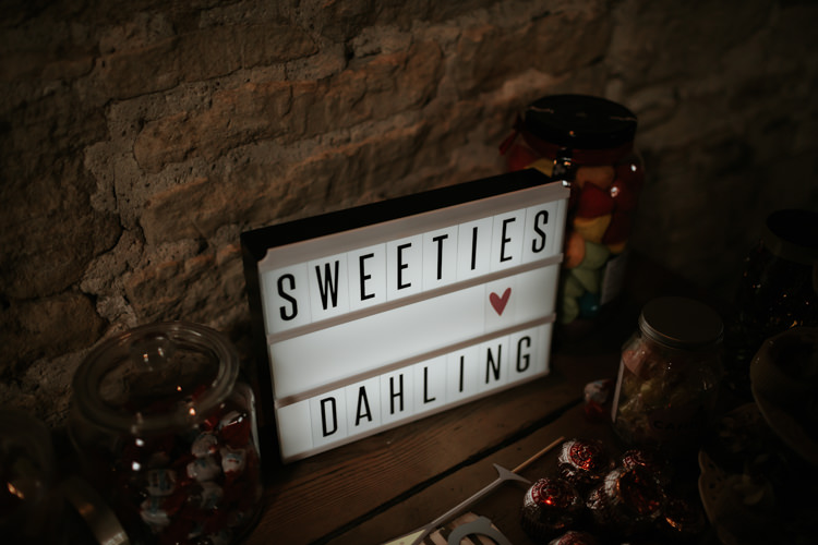 Sweets Sweetie Table Modern Rose Gold Barn Wedding https://www.paulfullerkentphotography.com/