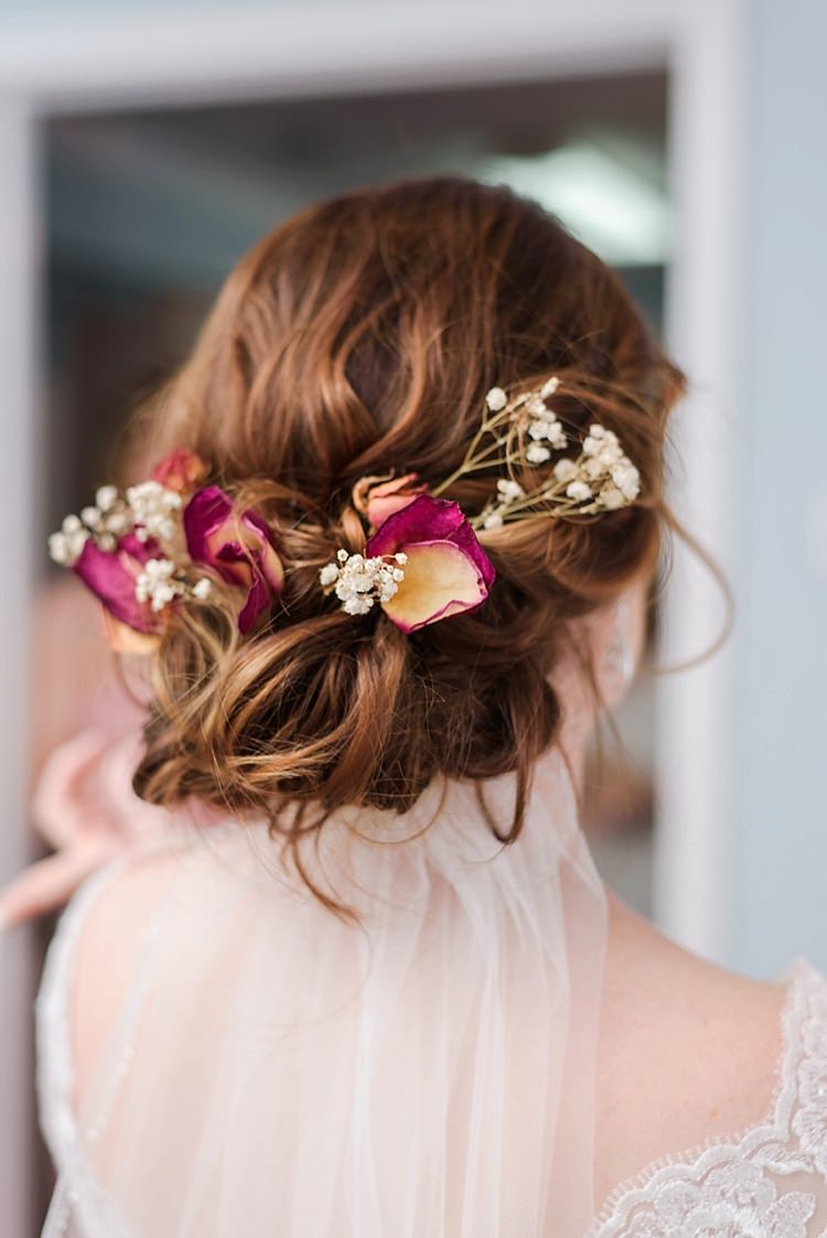 Bride Veil Flower Crown Romantic Twinkling Garden Wedding http://sarahben.com/