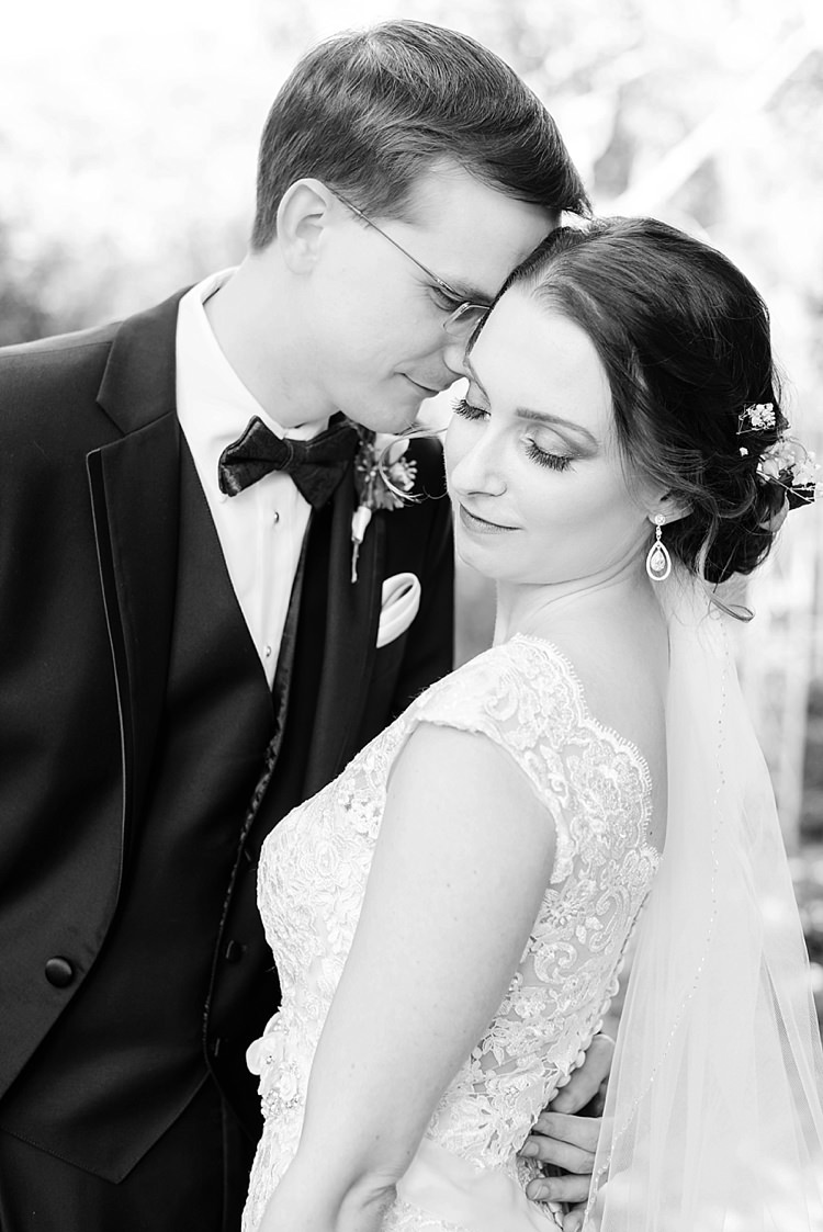 Bride Groom Close Romantic Twinkling Garden Wedding http://sarahben.com/