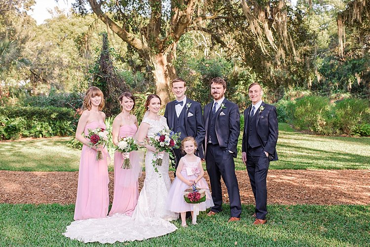 Bridal Party Flower Girl Romantic Twinkling Garden Wedding http://sarahben.com/