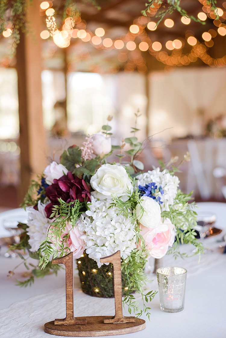 Table Decor Romantic Twinkling Garden Wedding http://sarahben.com/