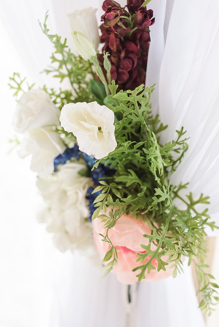 Flowers Romantic Twinkling Garden Wedding http://sarahben.com/