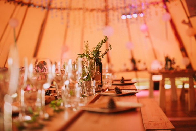 Tipi Decor Rustic Tables Indie Forest Origami Cranes Wedding http://www.alittlepicture.com/