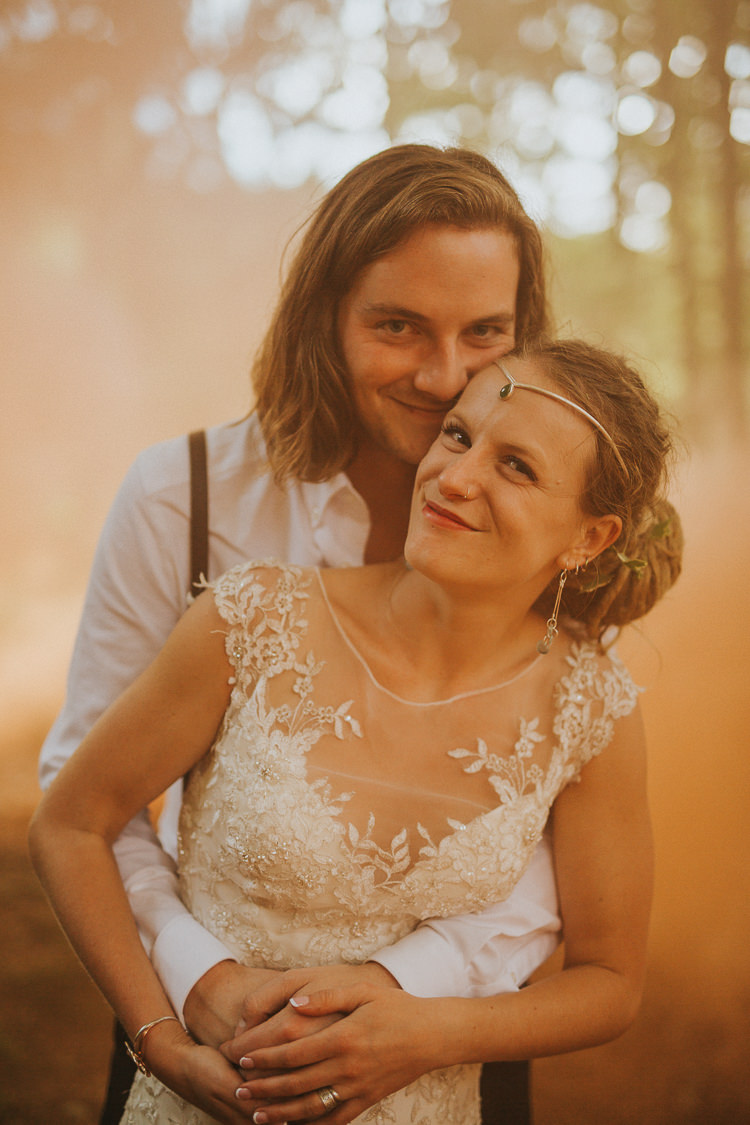 Indie Forest Origami Cranes Wedding http://www.alittlepicture.com/