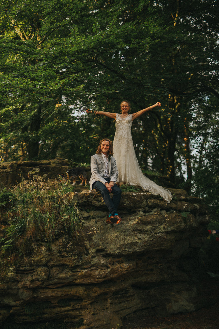 Indie Forest Origami Cranes Wedding http://www.alittlepicture.com/