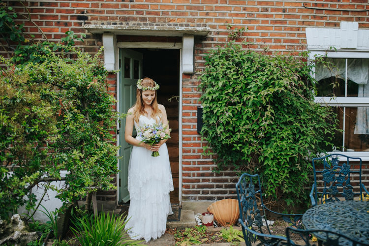 Lace Tier Dress Gown Bride Bridal Straps Ti Adora Ethereal Alternative Country Barn Wedding Dark Moody Sky http://joshuapatrickphotography.com/