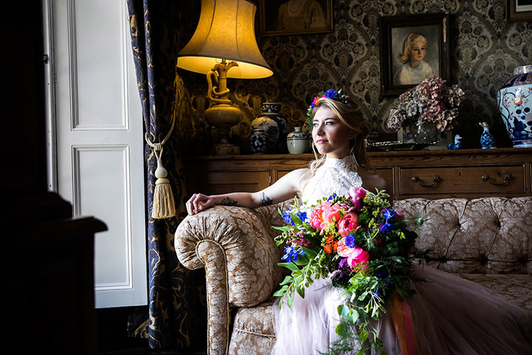 Her Heart Was A Secret Garden Wedding Ideas Woodland Colourful Spring Bluebells Flowers http://sarabeaumontphotography.com/