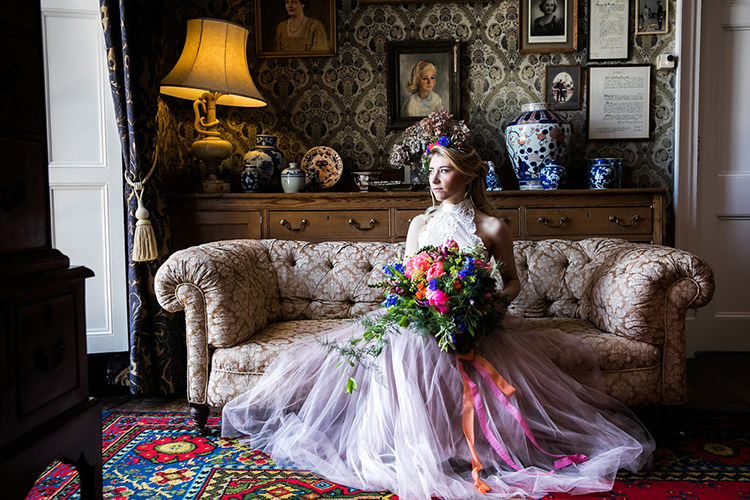 Her Heart Was A Secret Garden Wedding Ideas Woodland Colourful Spring Bluebells Flowers http://sarabeaumontphotography.com/
