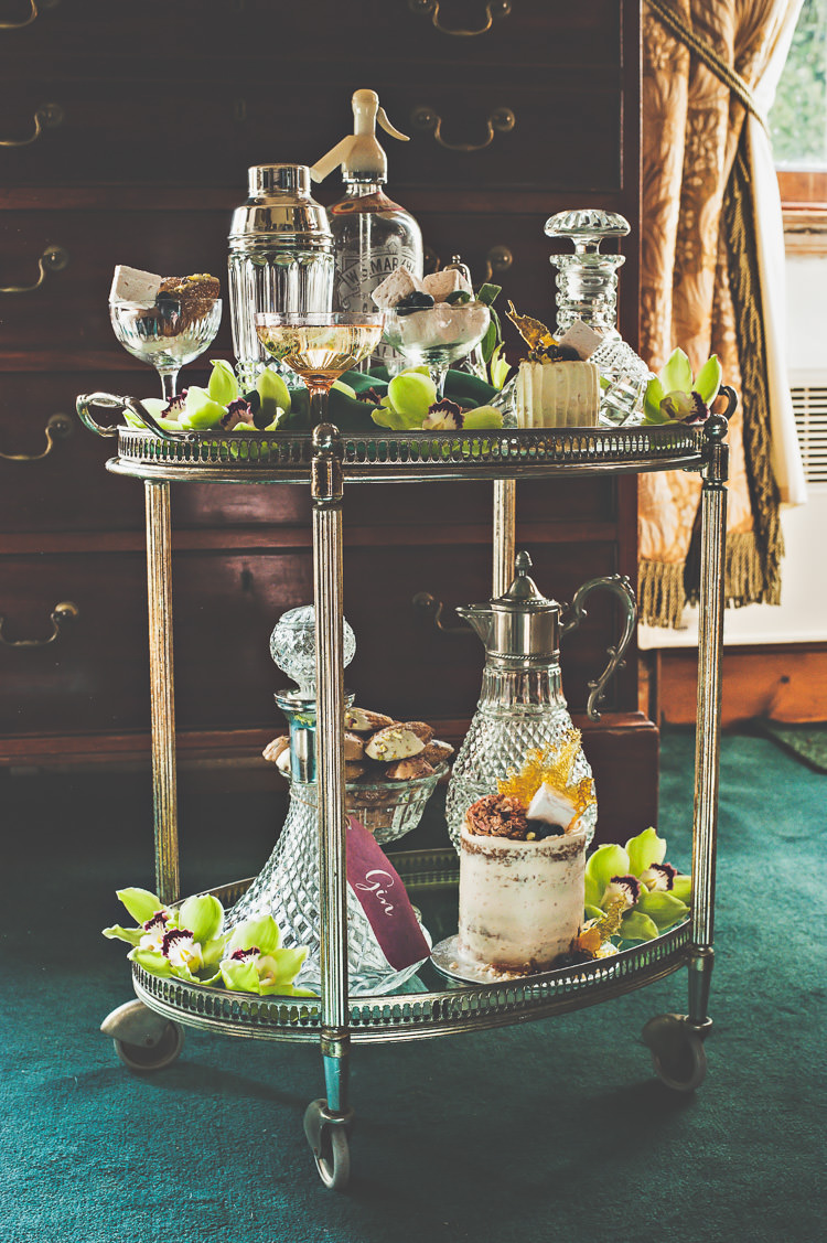 Drinks Trolley Cocktails Thoroughly Modern Cecilia Atonement Glamorous 1940s Wedding Ideas http://ikonworks.co.uk/