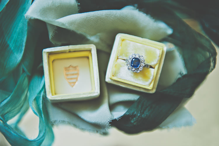 Ring Box Vintage Sapphire Engagement Ring Thoroughly Modern Cecilia Atonement Glamorous 1940s Wedding Ideas http://ikonworks.co.uk/