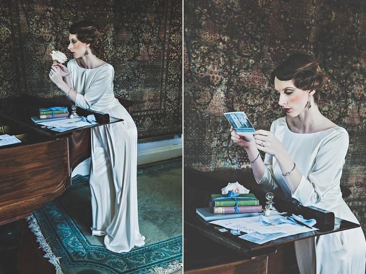 Thoroughly Modern Cecilia Atonement Glamorous 1940s Wedding Ideas http://ikonworks.co.uk/