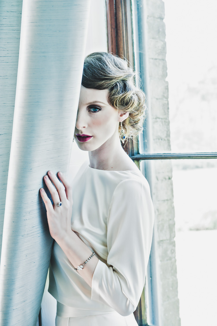 Thoroughly Modern Cecilia Atonement Glamorous 1940s Wedding Ideas http://ikonworks.co.uk/