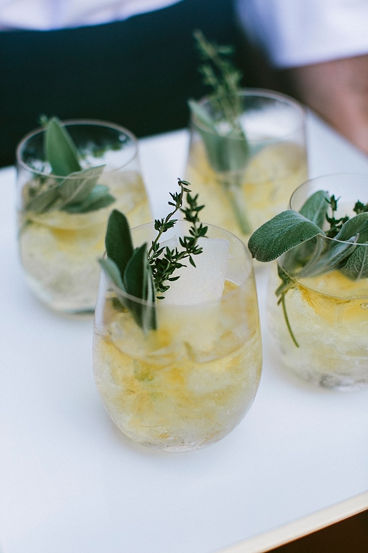 Cocktails Greenery Lemon Modern Elegance Marble Greenery Gold Wedding Ideas http://www.jettwalkerphotography.com/