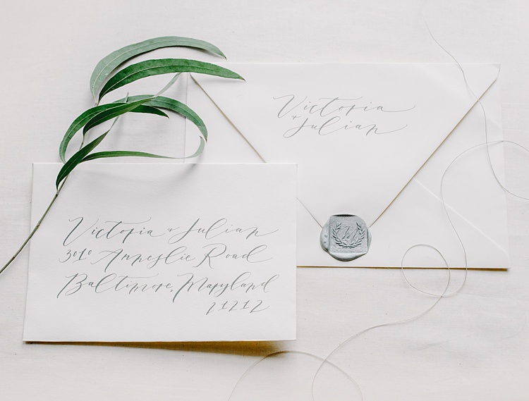 Stationery Calligraphy Moody Edwardian Winter Wedding Inspiration http://landmhewitt.com/
