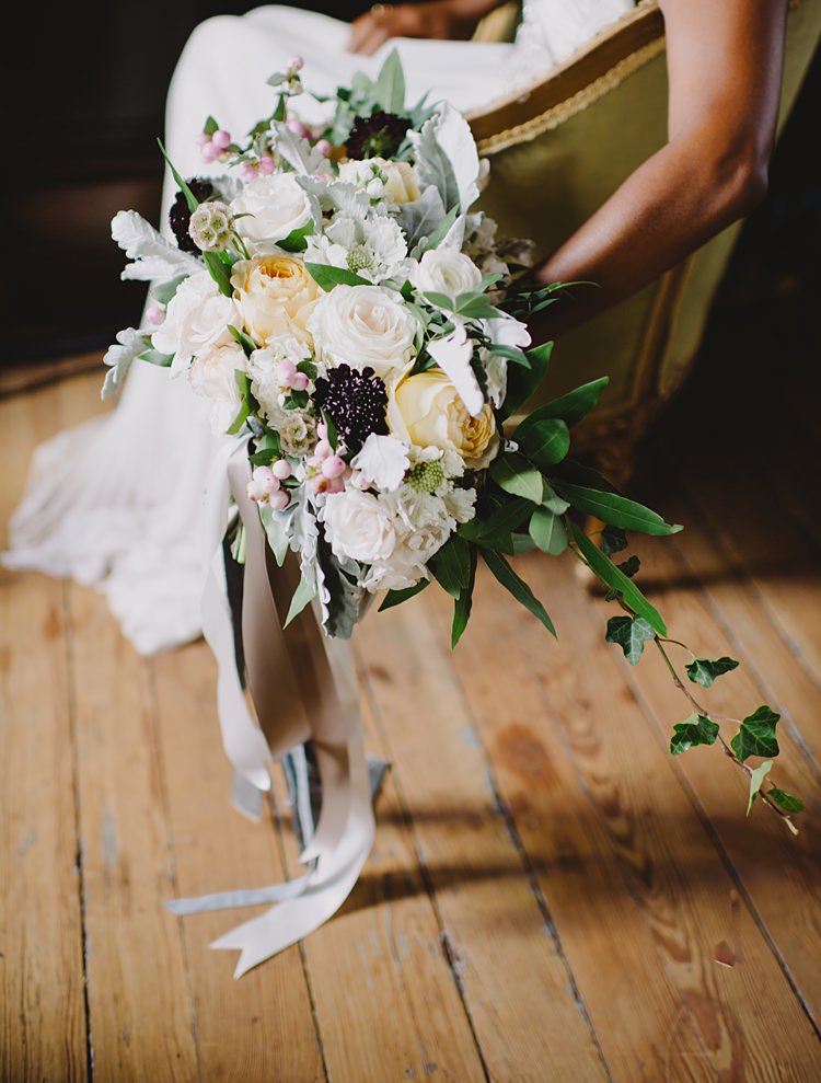 Bouquet Berries Moody Edwardian Winter Wedding Inspiration http://landmhewitt.com/