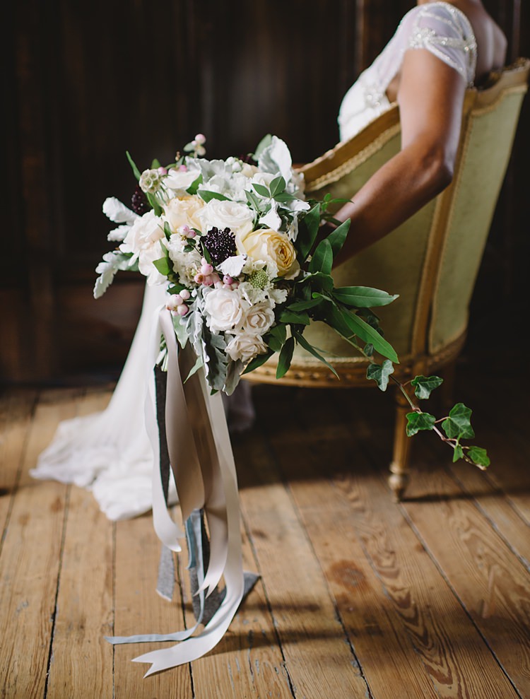 Bouquet Berries Moody Edwardian Winter Wedding Inspiration http://landmhewitt.com/