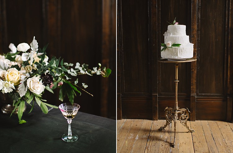 Bouquet Berries Cake Stand Bouquet Moody Edwardian Winter Wedding Inspiration http://landmhewitt.com/