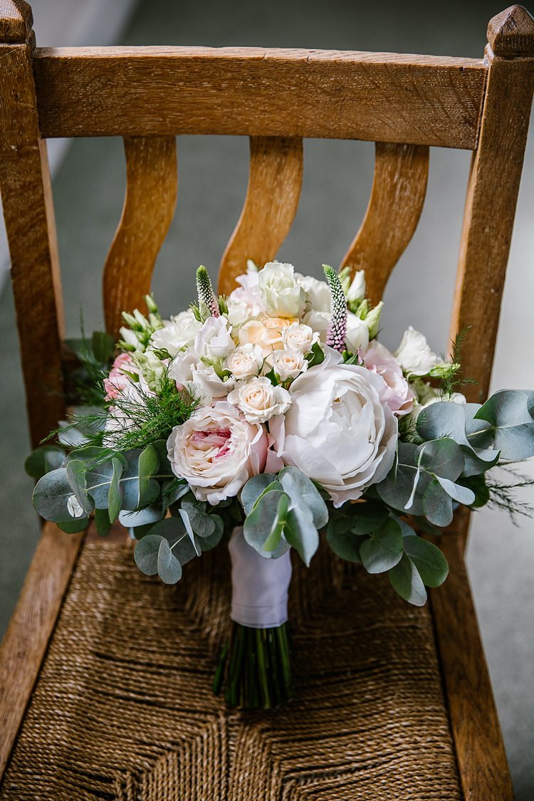 Bouquet Flowers Bride Bridal Peony Peonies Rose White Pink Graceful Country Cottage Garden Wedding https://katherineashdown.co.uk/