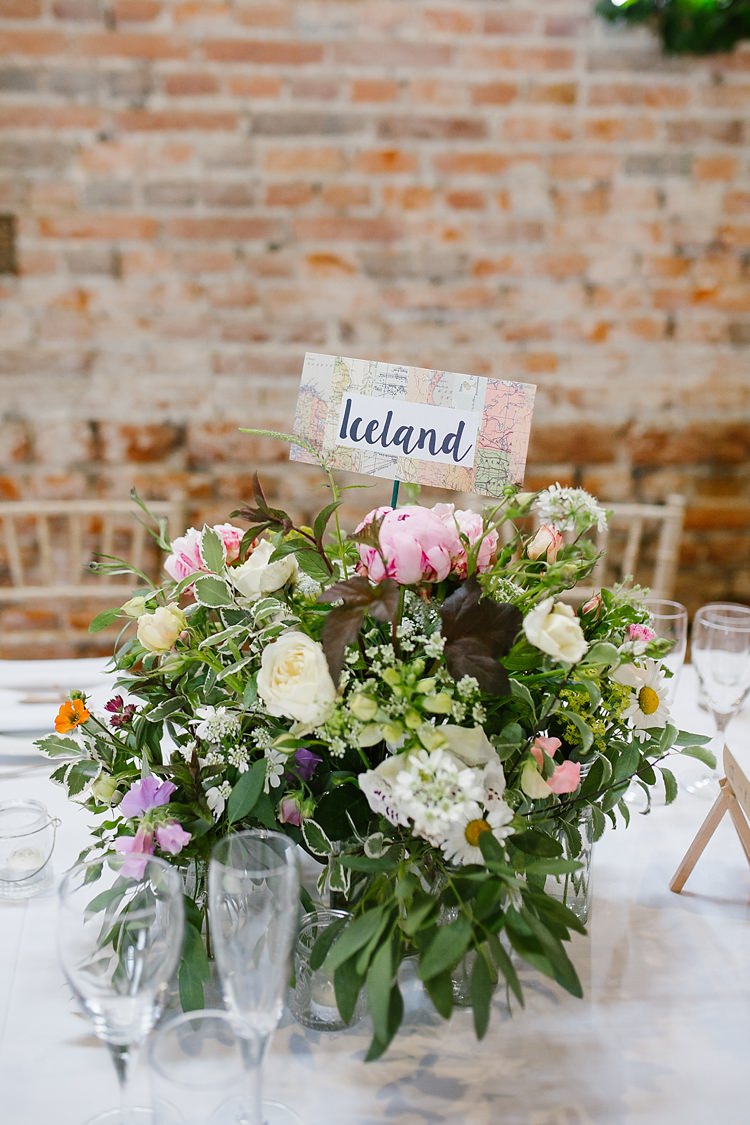 Table Flowers Centrepiece Peony Rose Graceful Country Cottage Garden Wedding https://katherineashdown.co.uk/