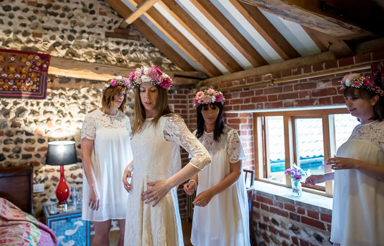 Lace Sleeve Halfpenny London Dress Gown Bride Bridal Quirky Natural Outdoor Festival Wedding http://lighteningphotography.co.uk/