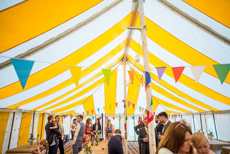 Yellow Stripe Marquee Quirky Natural Outdoor Festival Wedding http://lighteningphotography.co.uk/