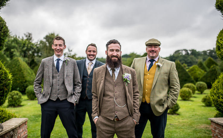 Tweed Groom Groomsmen Quirky Natural Outdoor Festival Wedding http://lighteningphotography.co.uk/