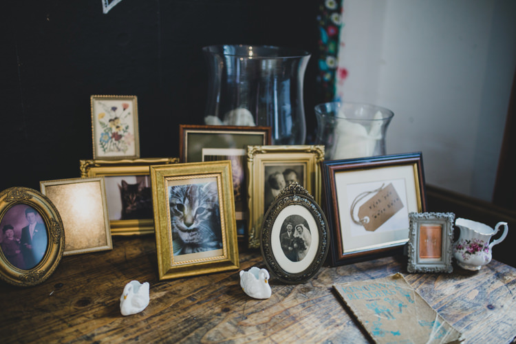 Photograph Table Frames Quaint Floral Antique Rustic Wedding http://www.larissajoice.co.uk/