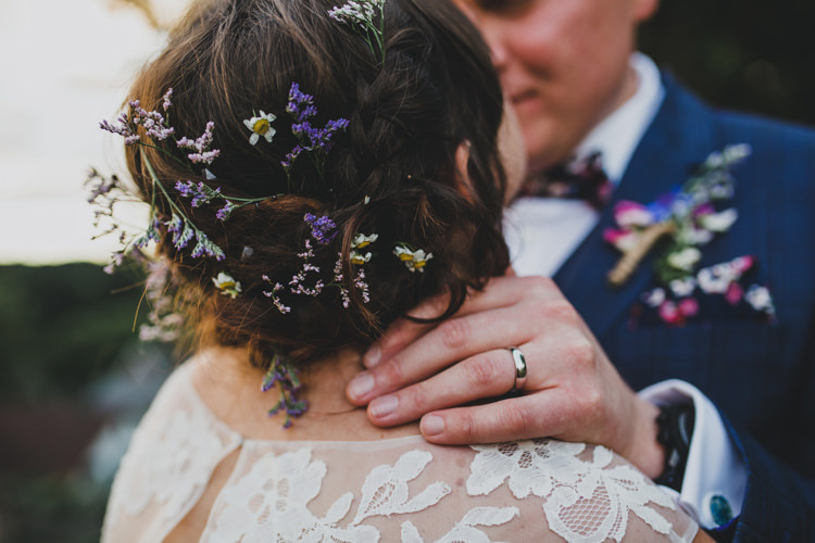 Bride Bridal Hair Up Do Flowers Quaint Floral Antique Rustic Wedding http://www.larissajoice.co.uk/