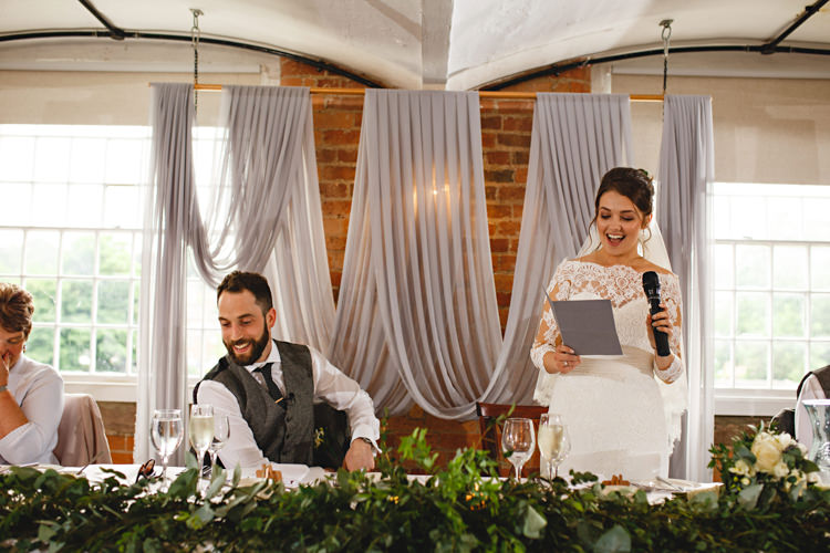 Industrial Rose Gold Dove Grey Greenery Wedding http://hbaphotography.com/