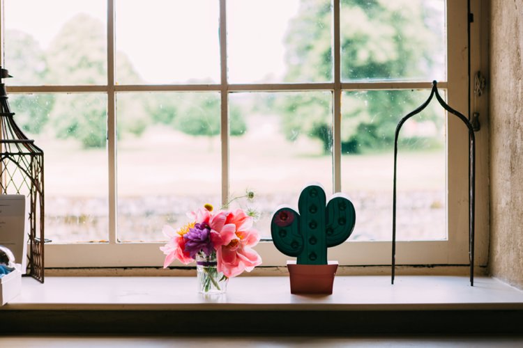 Cactus Light Decor Colourful Mexican Garden Wedding http://jennifersmithphotography.co.uk/