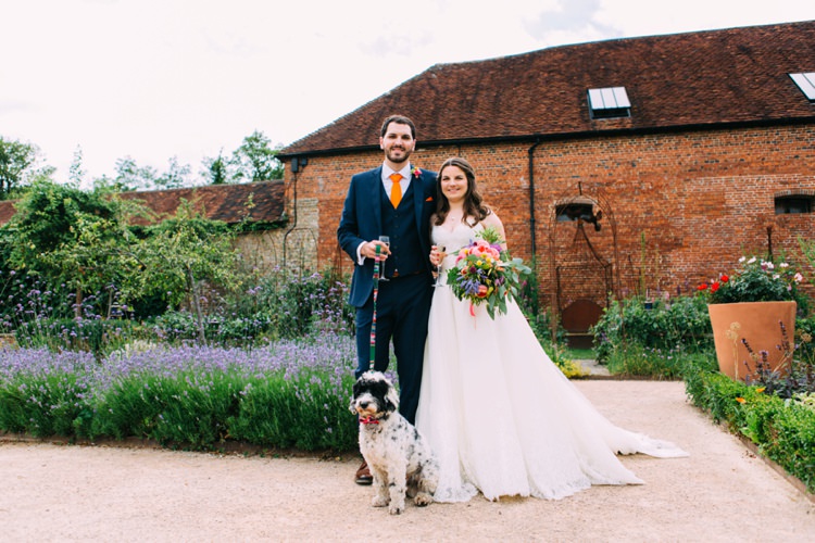 Dog Pet Bride Groom Colourful Mexican Garden Wedding http://jennifersmithphotography.co.uk/